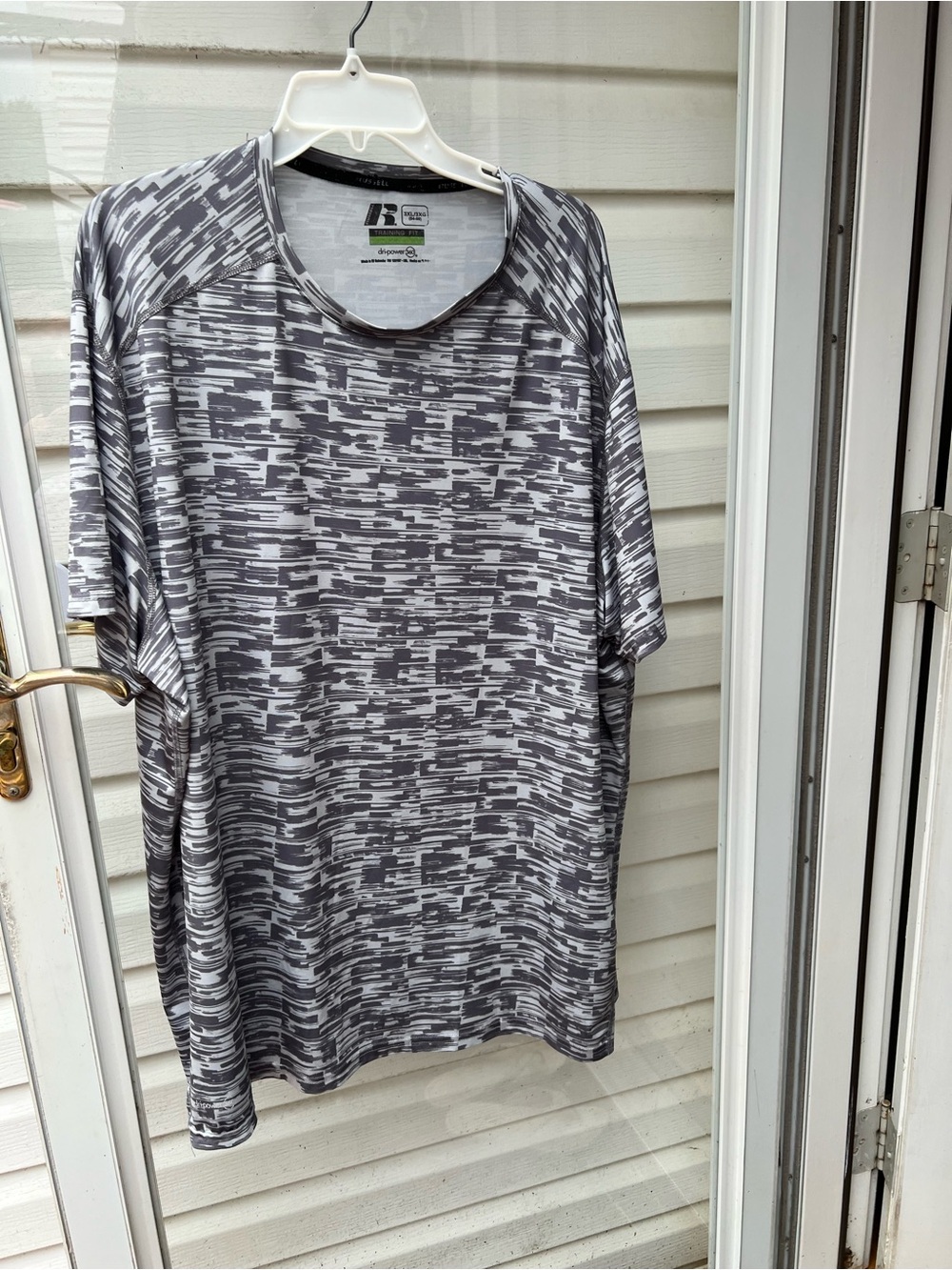 Russell Athletic Gray Patterned Short-Sleeve Performance Tee